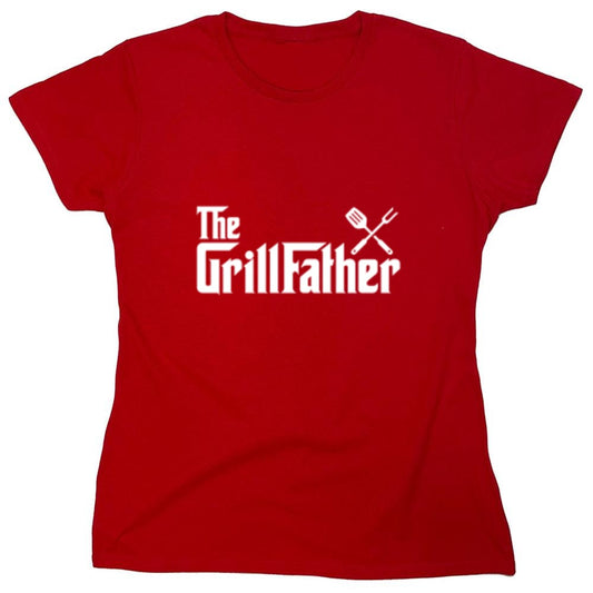 Funny T-Shirts design "The GrillFather - Womens"