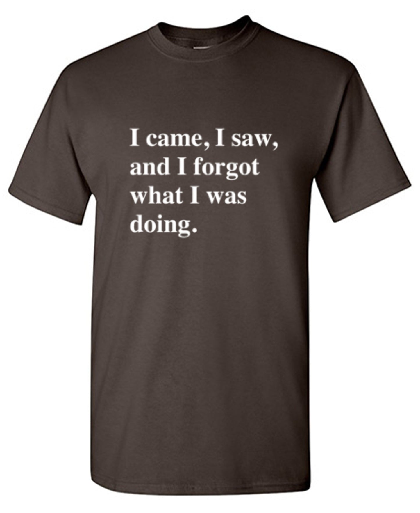 Funny T-Shirts design "I Came, I Saw, I Forgot What I Was Doing"