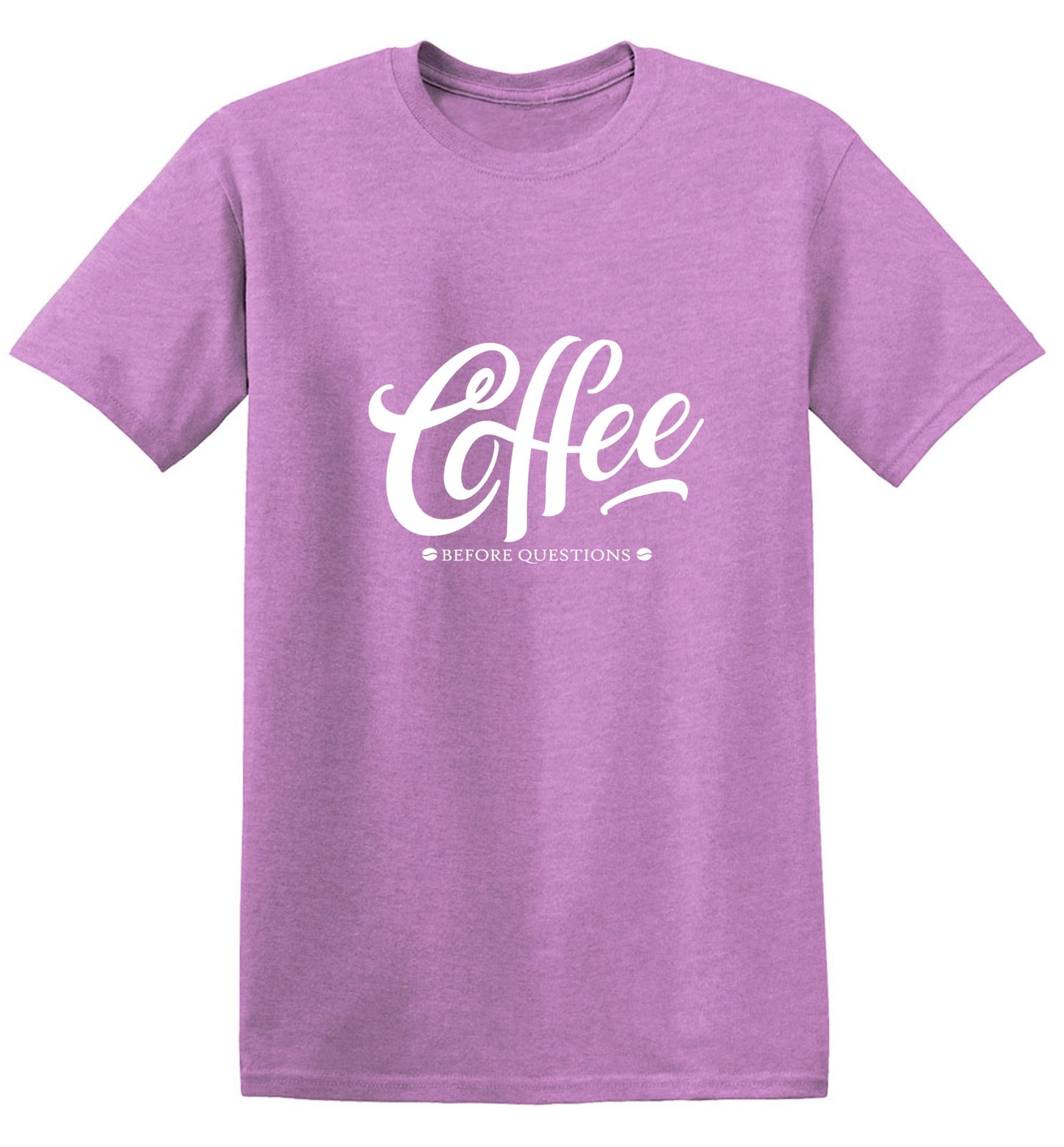 Funny T-Shirts design "Coffee Before Question, Funny Shirt"