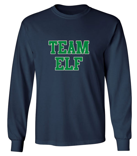 Funny T-Shirts design "Team Elf T-Shirt - Long Sleeve"