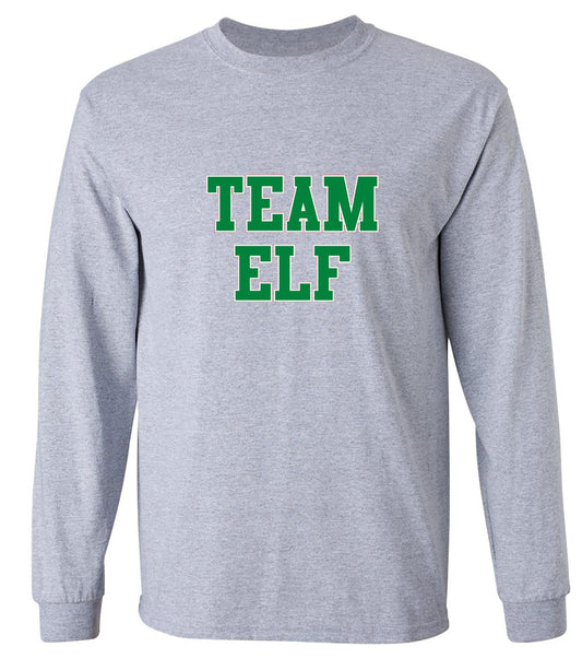 Funny T-Shirts design "Team Elf T-Shirt - Long Sleeve"