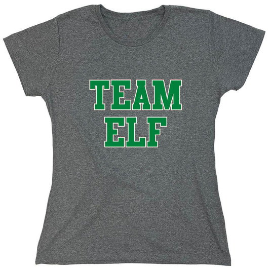 Funny T-Shirts design "Team Elf T-Shirt - Womens"