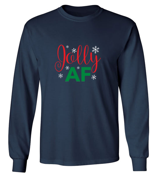 Funny T-Shirts design "Jolly AF - Long Sleeve"