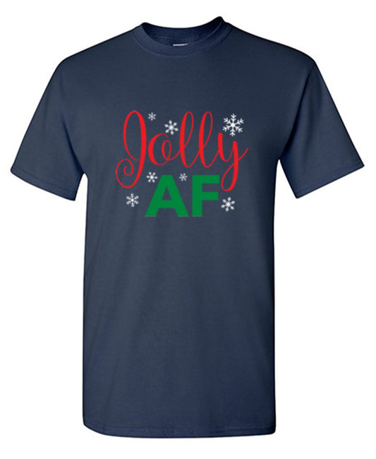 Funny T-Shirts design "Jolly AF - Tall Tee"