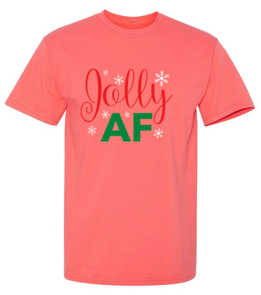 Funny T-Shirts design "Jolly AF"
