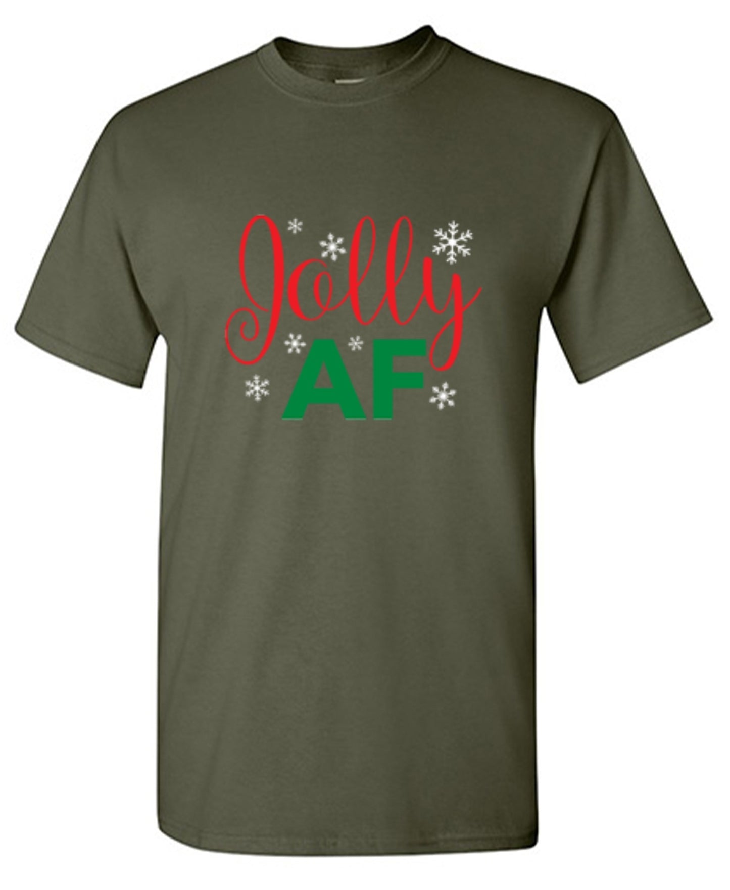 Funny T-Shirts design "Jolly AF"
