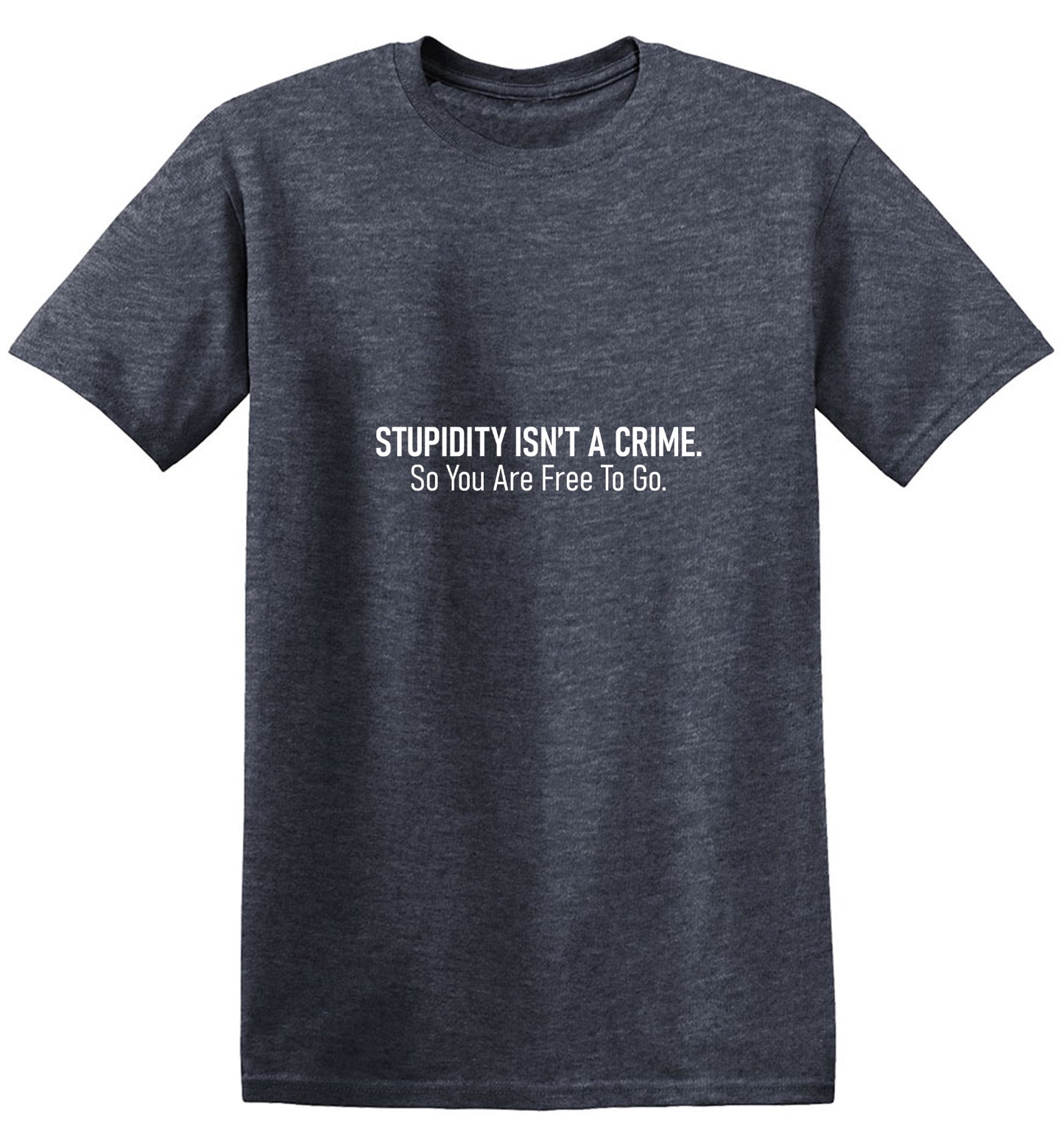 Funny T-Shirts design "Stupidity Isn't A Crime T-Shirt"