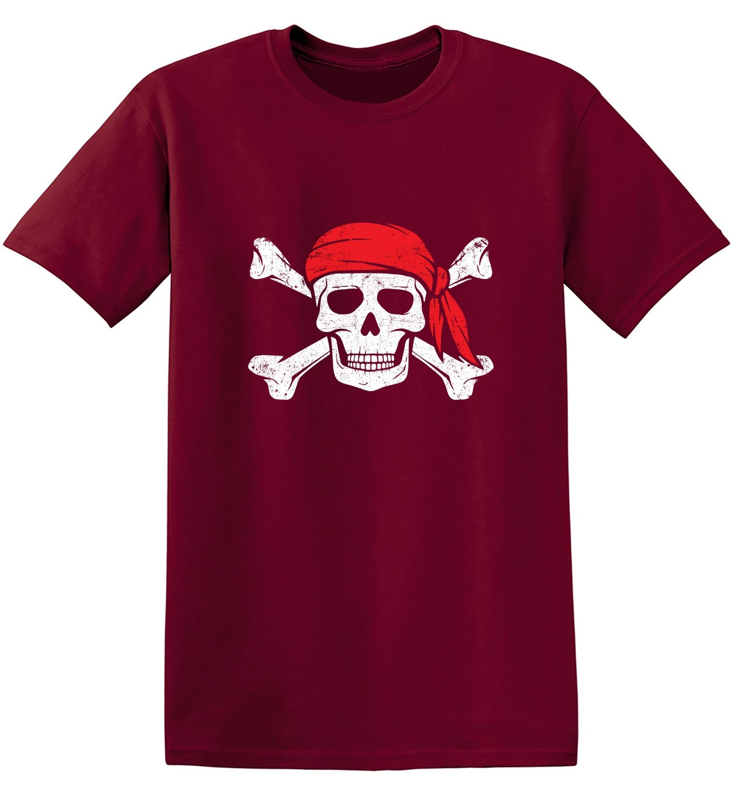 Funny T-Shirts design "Bandana Skull Mens T-Shirt"