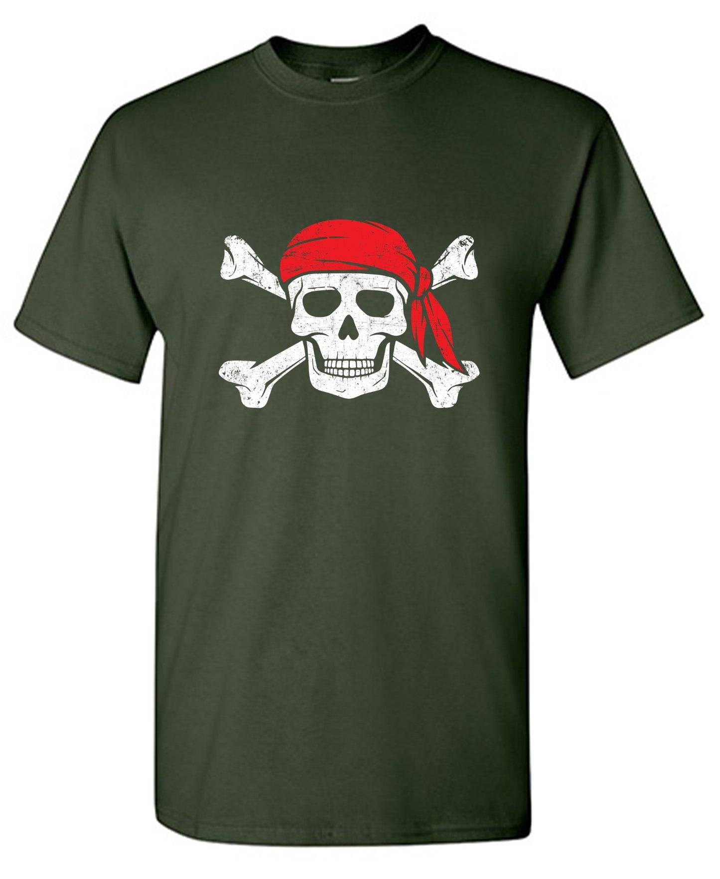 Funny T-Shirts design "Bandana Skull Mens T-Shirt"