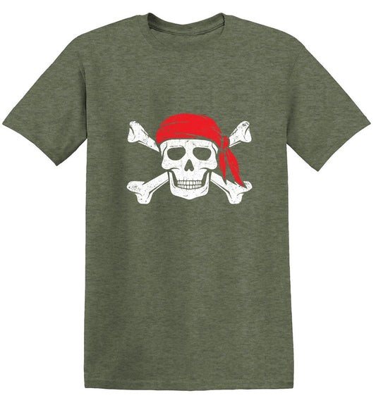 Funny T-Shirts design "Bandana Skull Mens T-Shirt"