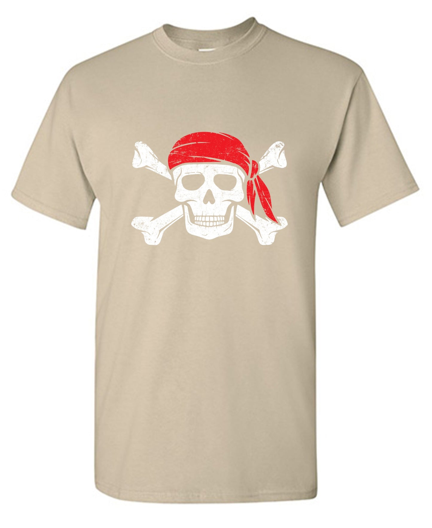Funny T-Shirts design "Bandana Skull Mens T-Shirt"