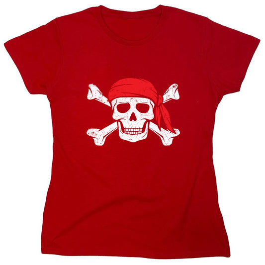 Funny T-Shirts design "Bandana Skull Mens T-Shirt - Womens"