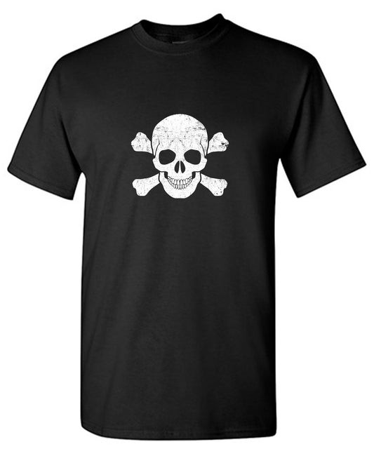 Funny T-Shirts design "Skull and Bones Smile Mens Tee"