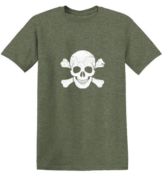 Skull and Bones Smile Mens Tee - Roadkill T-Shirts