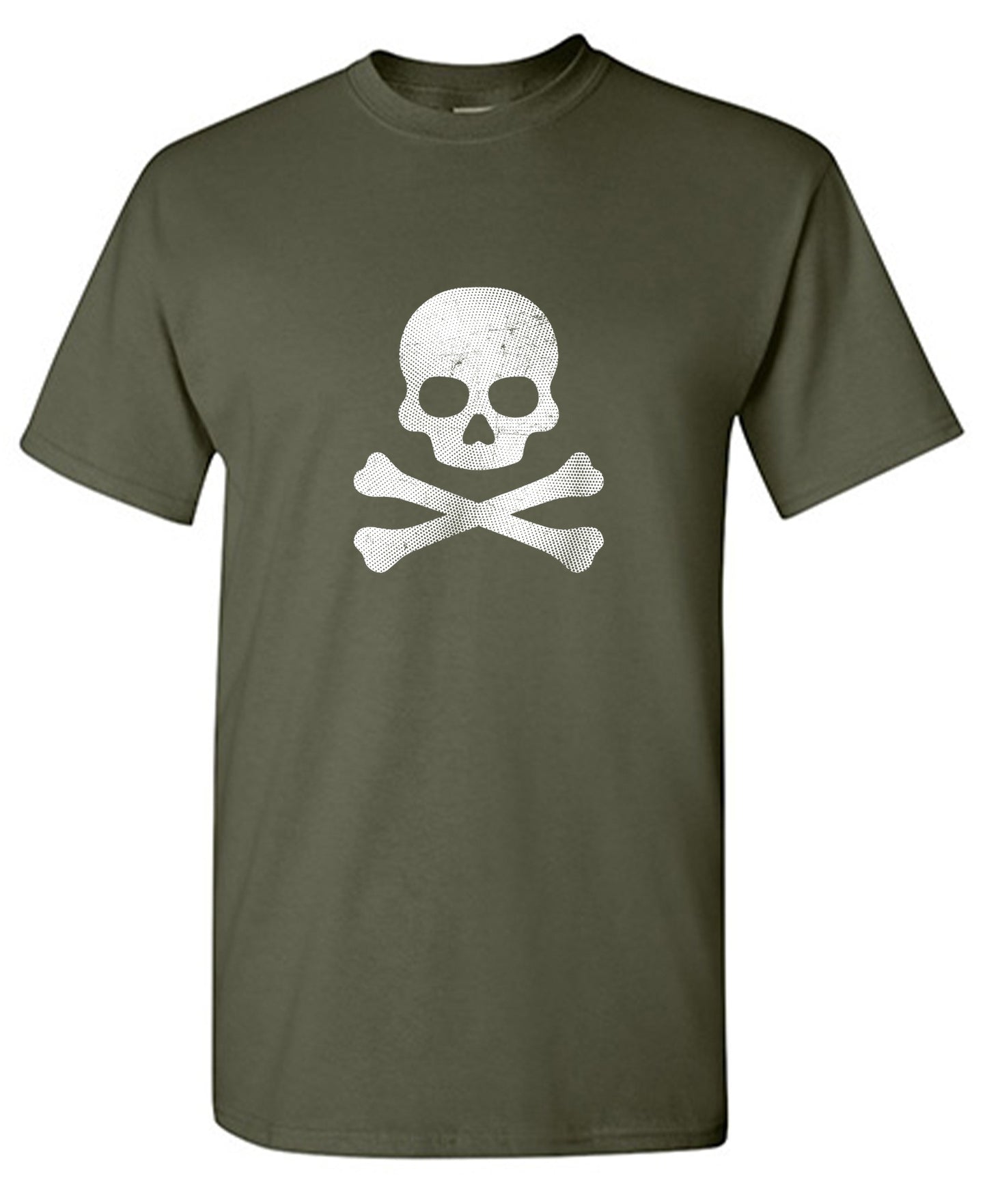 Funny T-Shirts design "Dotted Skull Mens Tee"