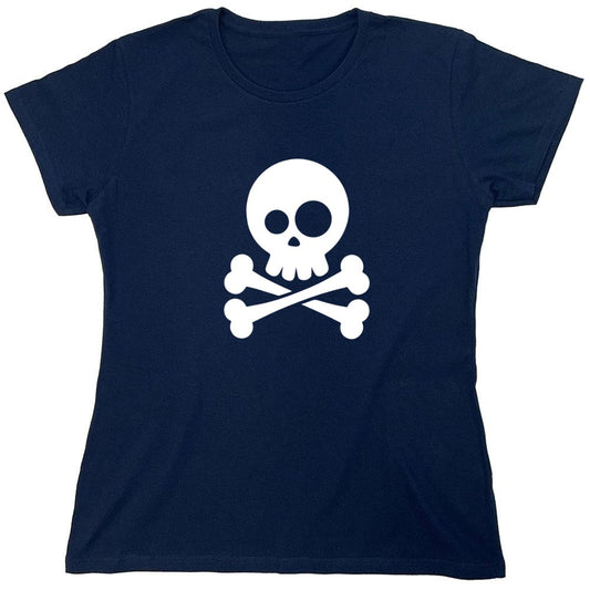 Funny T-Shirts design "Goofy Skull T-Shirt - Womens"