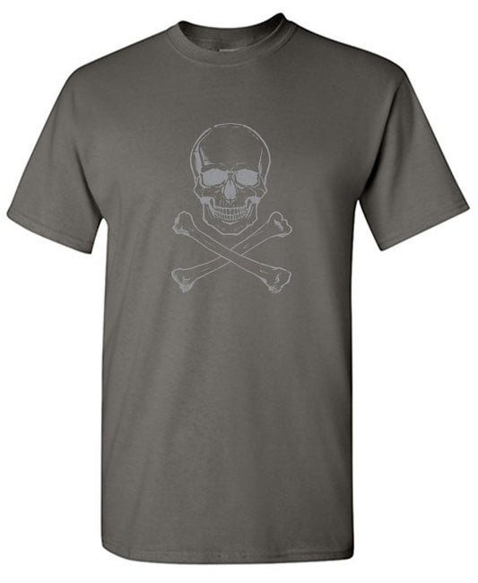 Funny T-Shirts design "Sketchy Skull Mens T-Shirt - Youth"