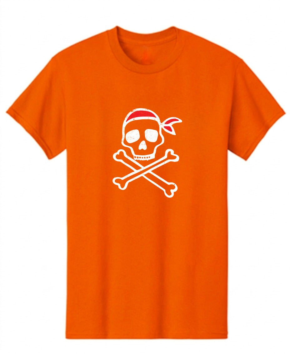Funny T-Shirts design "Pirate Drawn Skull Mens T-Shirt"
