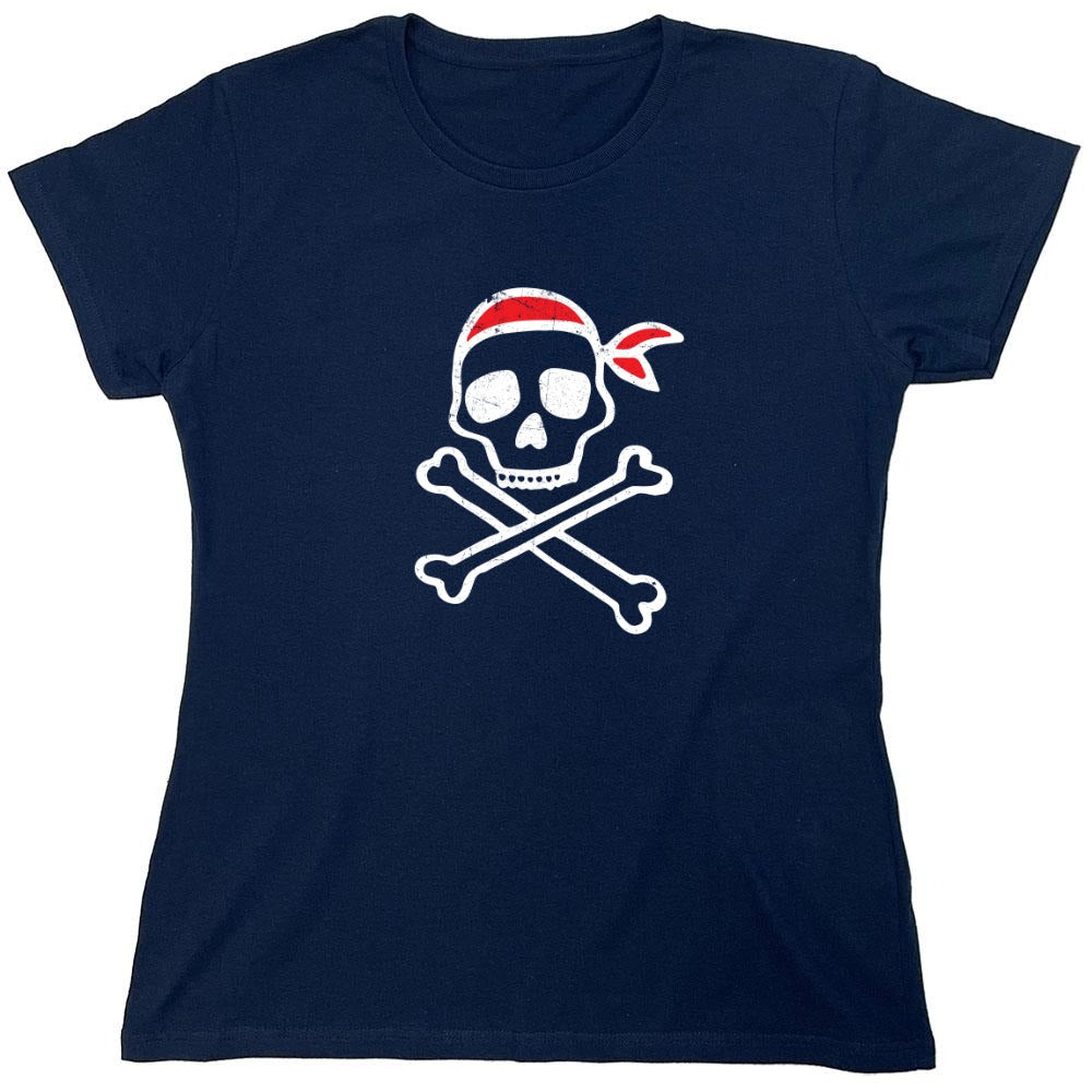 Funny T-Shirts design "Pirate Drawn Skull Mens T-Shirt"