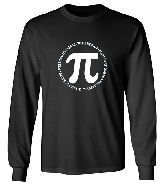 Funny T-Shirts design "The Numbers of Pi T-Shirt - Long Sleeve"