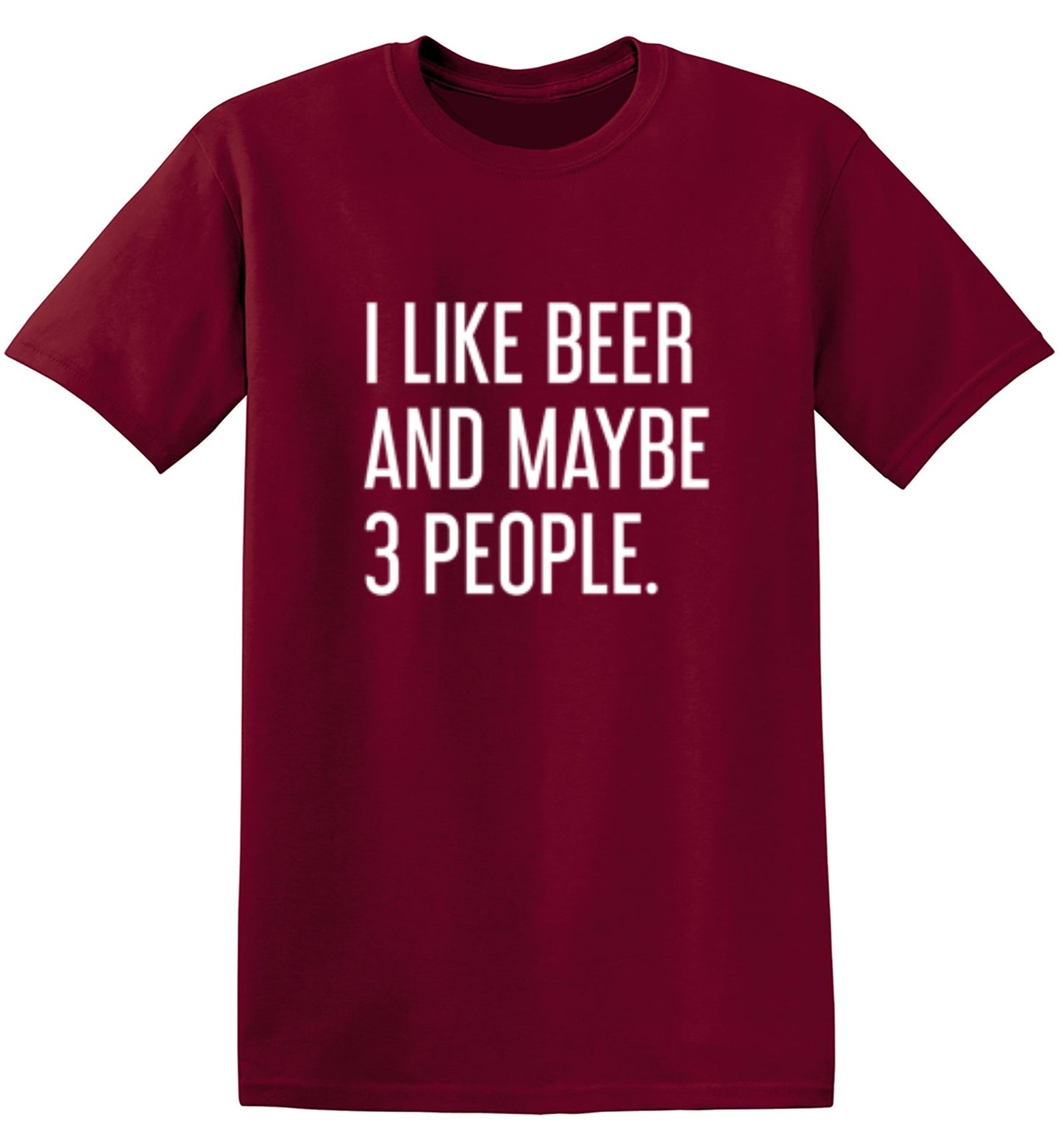 Funny T-Shirts design "I Like Beer And Maybe 3 People T-Shirt"