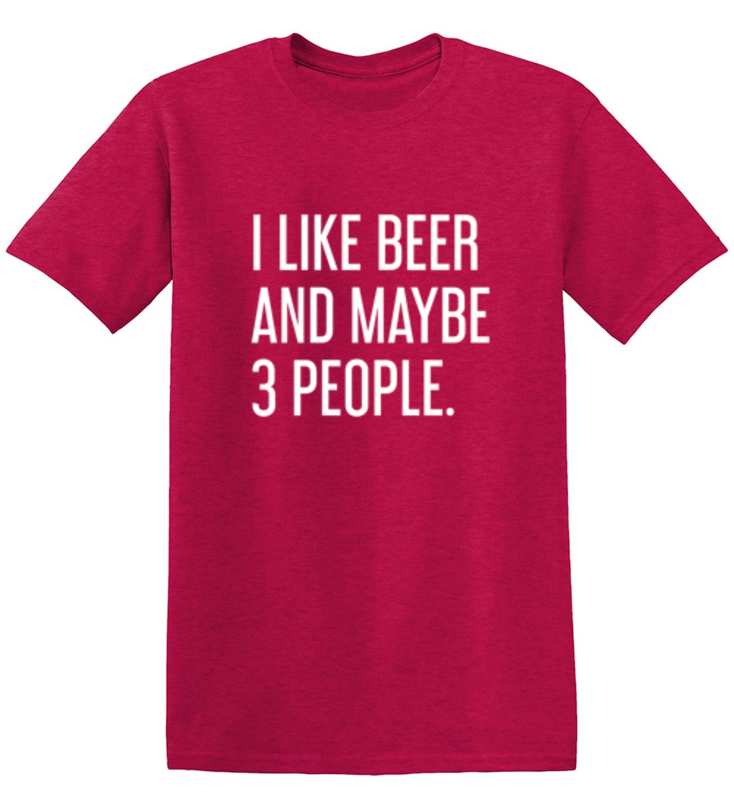 Funny T-Shirts design "I Like Beer And Maybe 3 People T-Shirt"