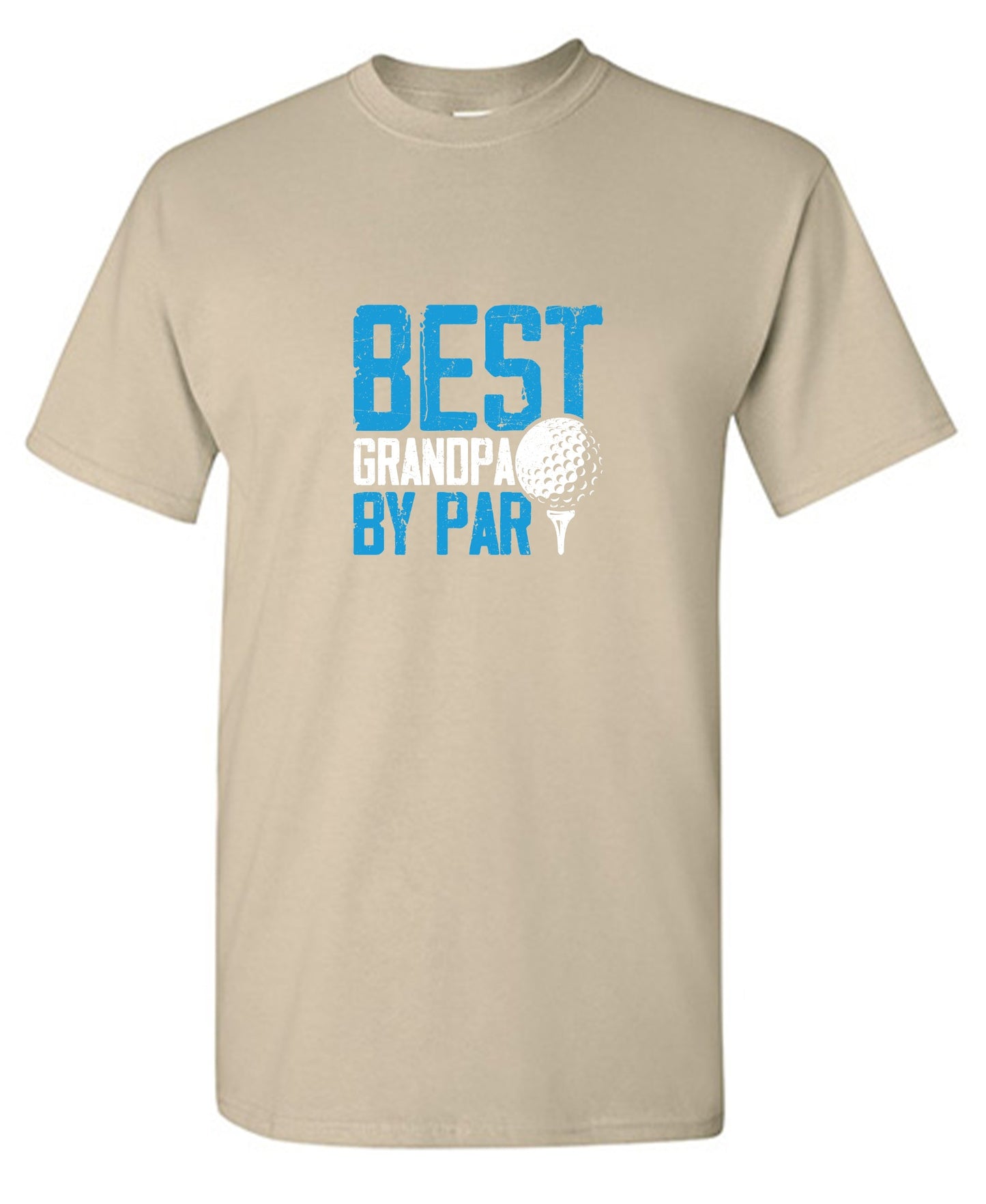 Funny T-Shirts design "Best Grandpa By Par T-Shirt - Tall Tee"