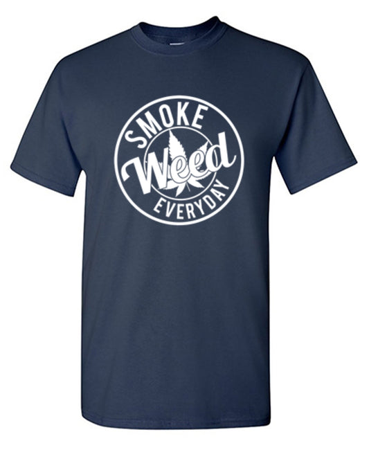 Funny T-Shirts design "Smoke Weed Everyday - Tall Tee"