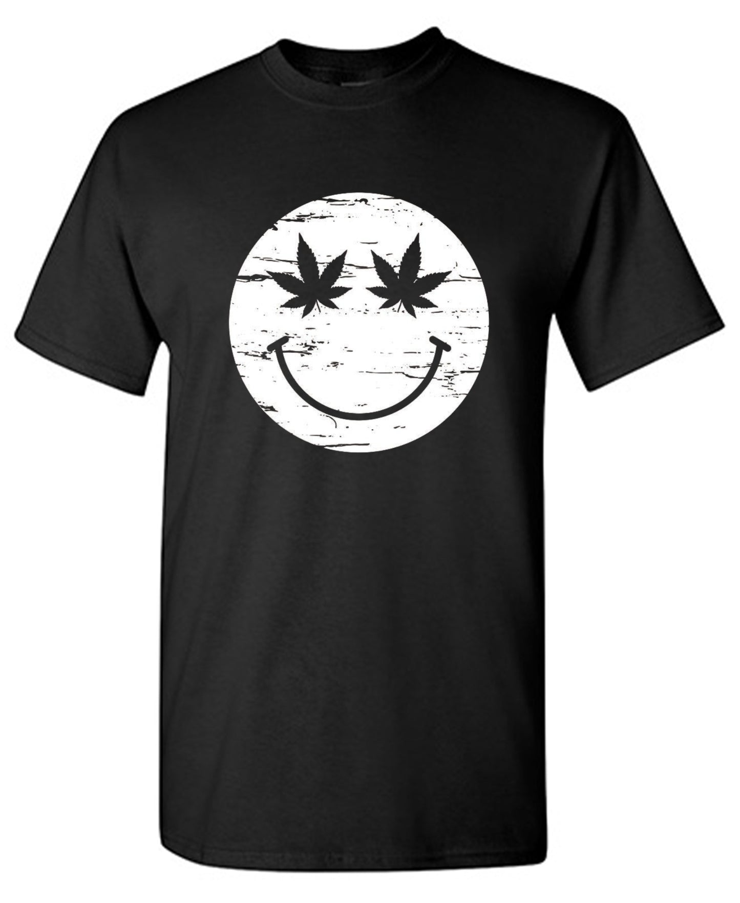 Funny T-Shirts design "Weed Smile Face  T-Shirt"