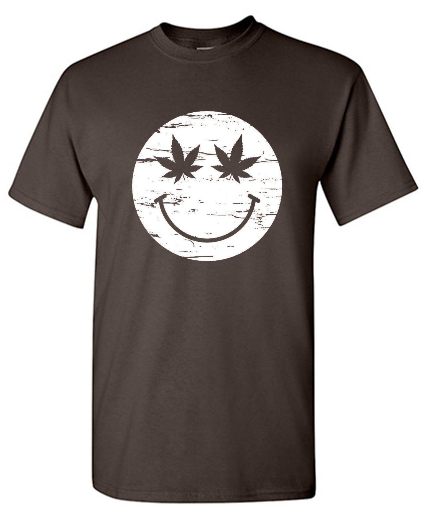Funny T-Shirts design "Weed Smile Face  T-Shirt"