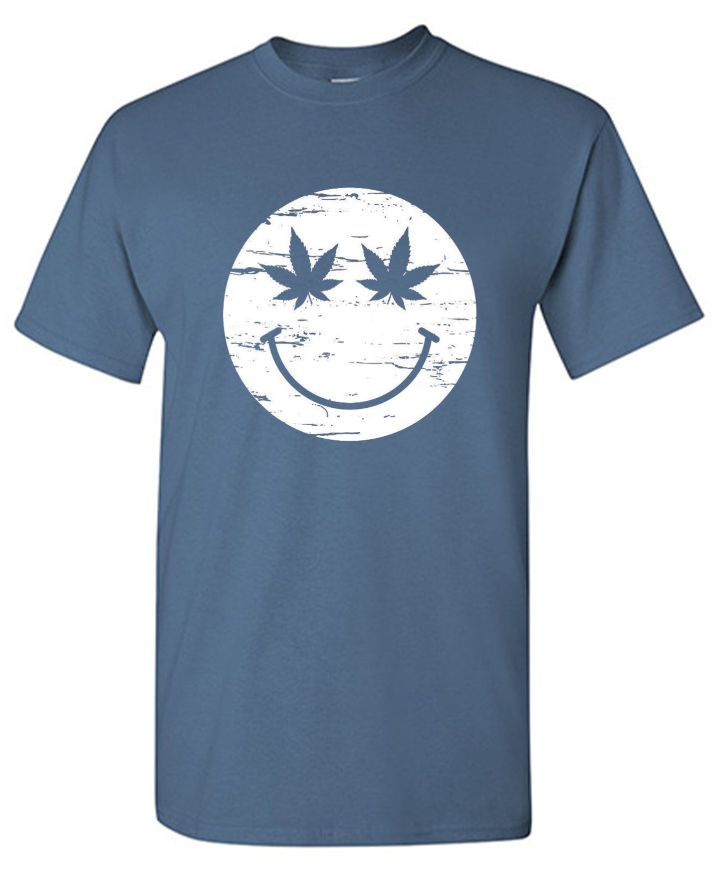 Funny T-Shirts design "Weed Smile Face  T-Shirt"