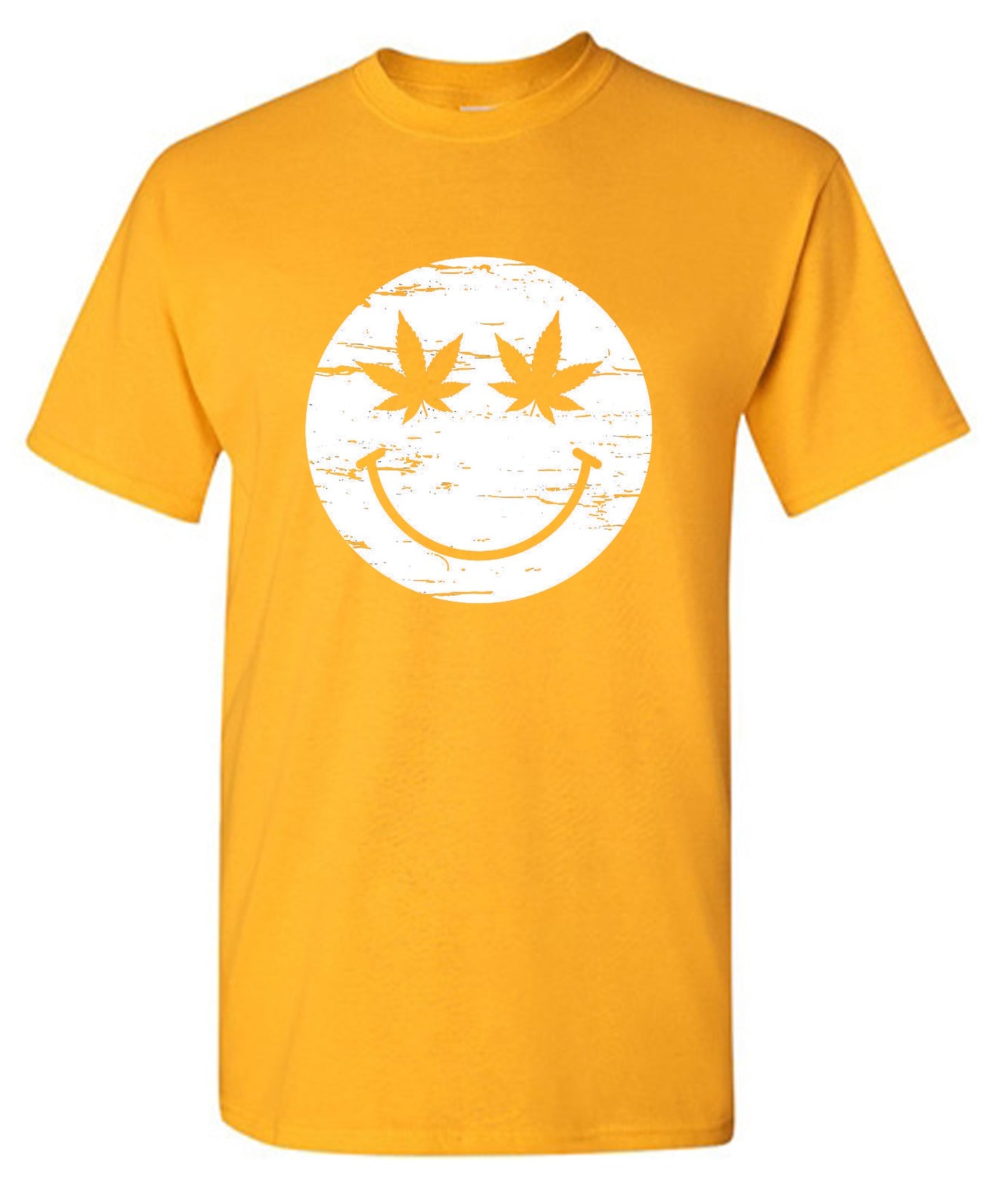 Funny T-Shirts design "Weed Smile Face  T-Shirt"