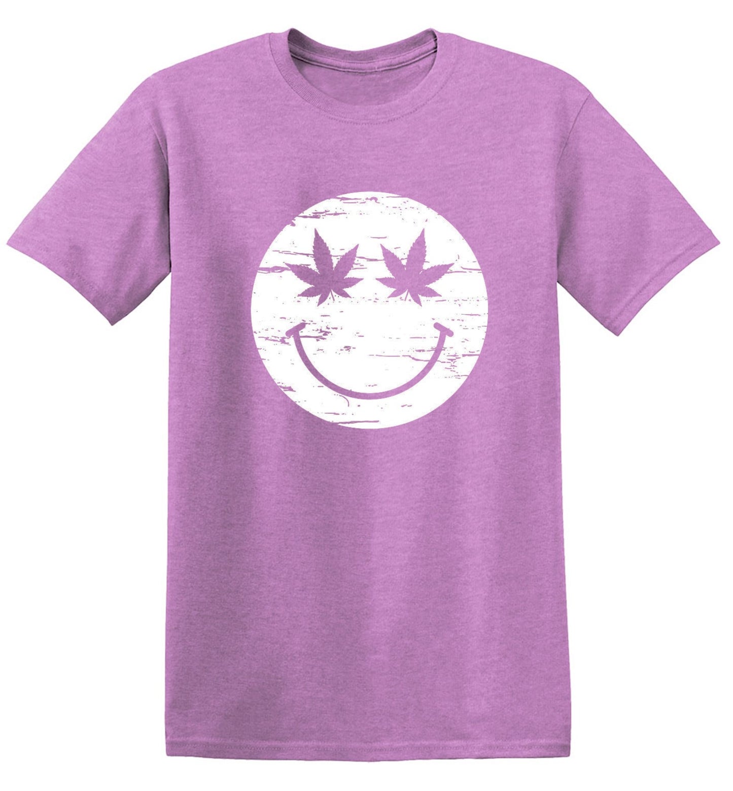 Funny T-Shirts design "Weed Smile Face  T-Shirt"