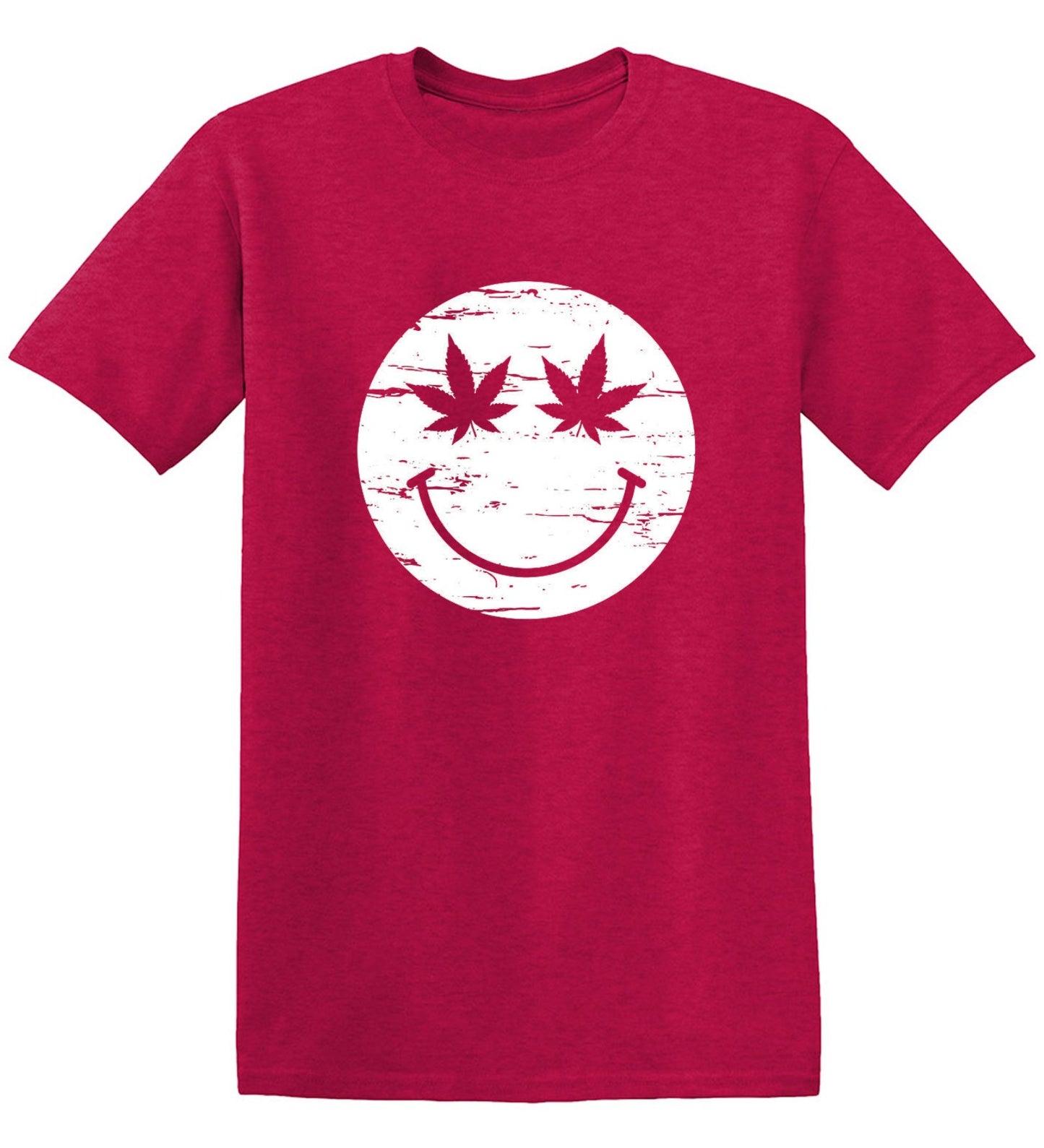 Funny T-Shirts design "Weed Smile Face  T-Shirt"
