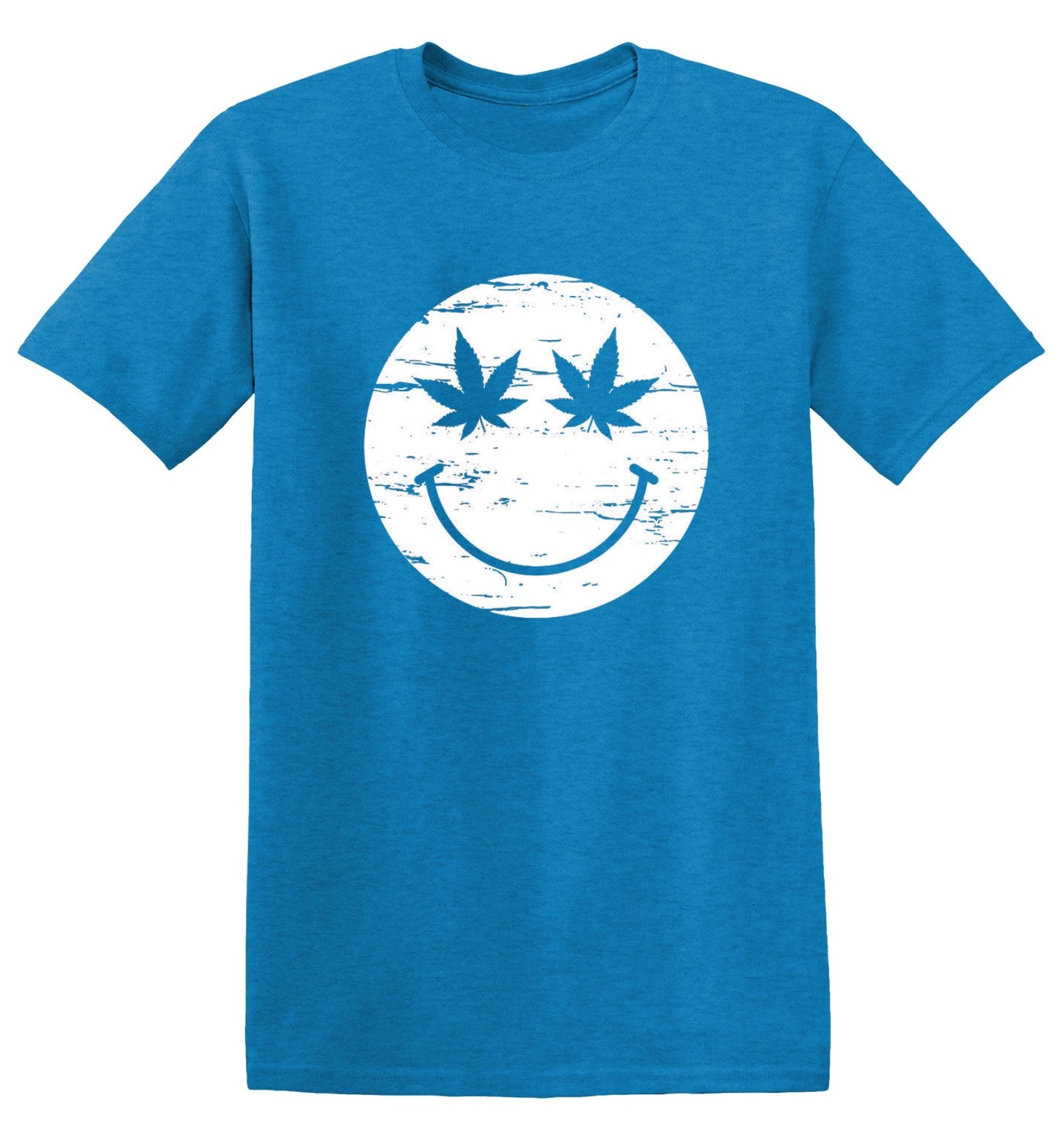 Funny T-Shirts design "Weed Smile Face  T-Shirt"