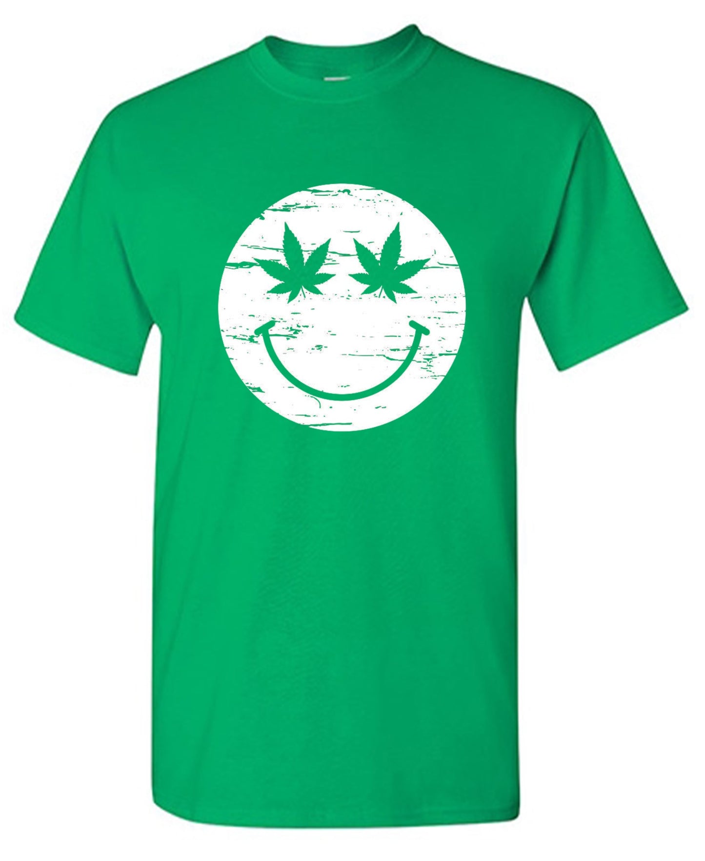 Funny T-Shirts design "Weed Smile Face  T-Shirt"
