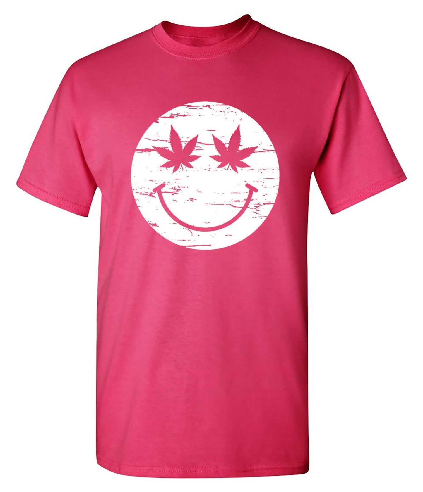 Funny T-Shirts design "Weed Smile Face  T-Shirt"