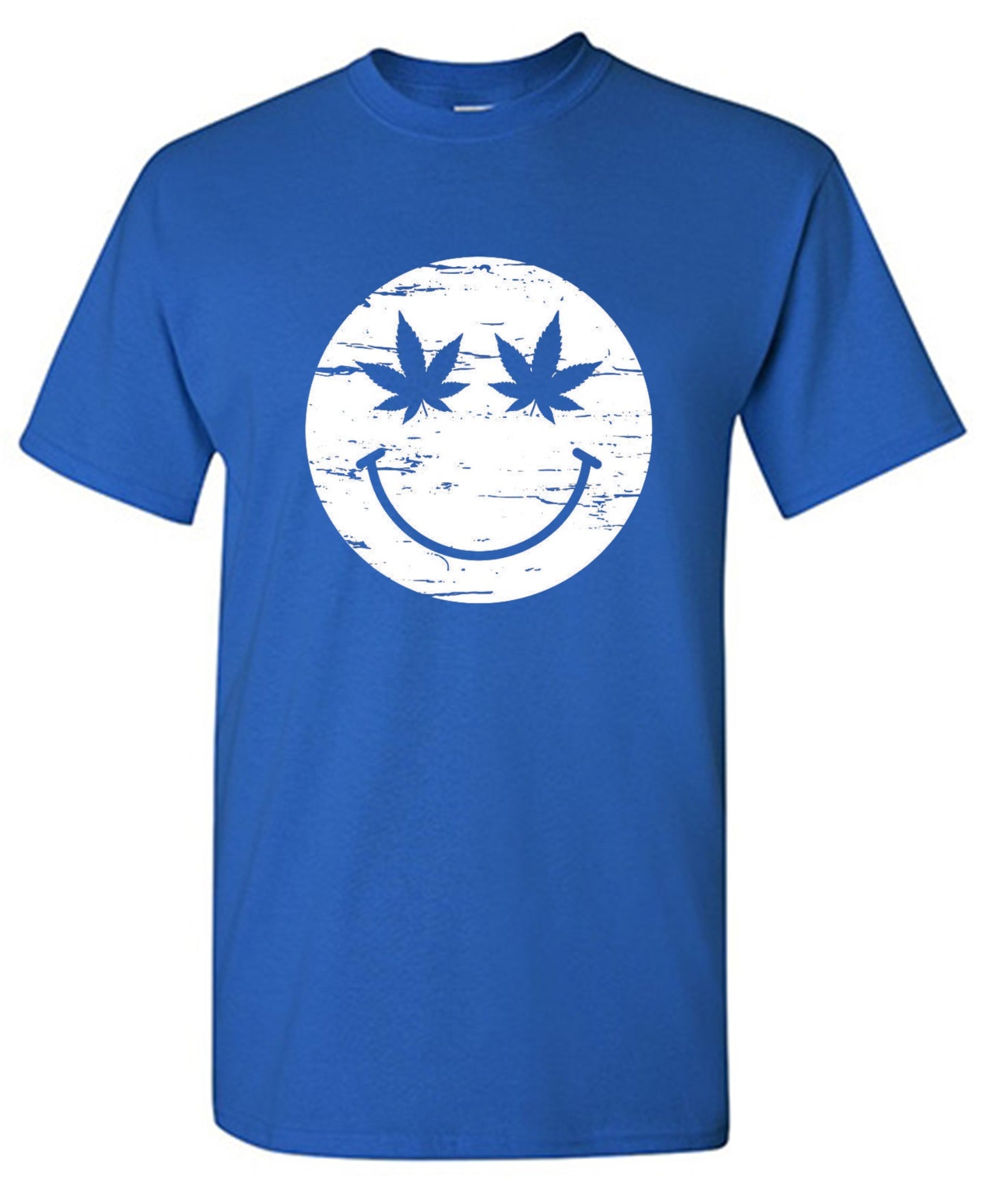 Funny T-Shirts design "Weed Smile Face  T-Shirt"