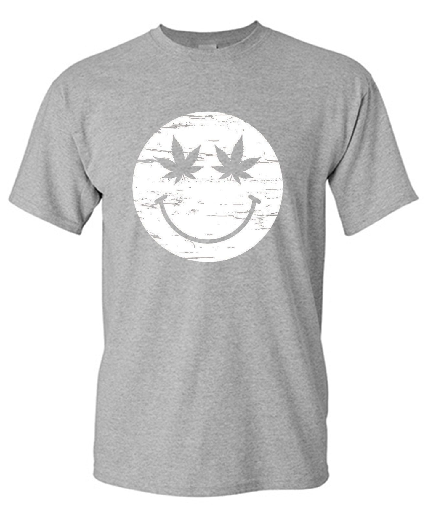 Funny T-Shirts design "Weed Smile Face  T-Shirt"