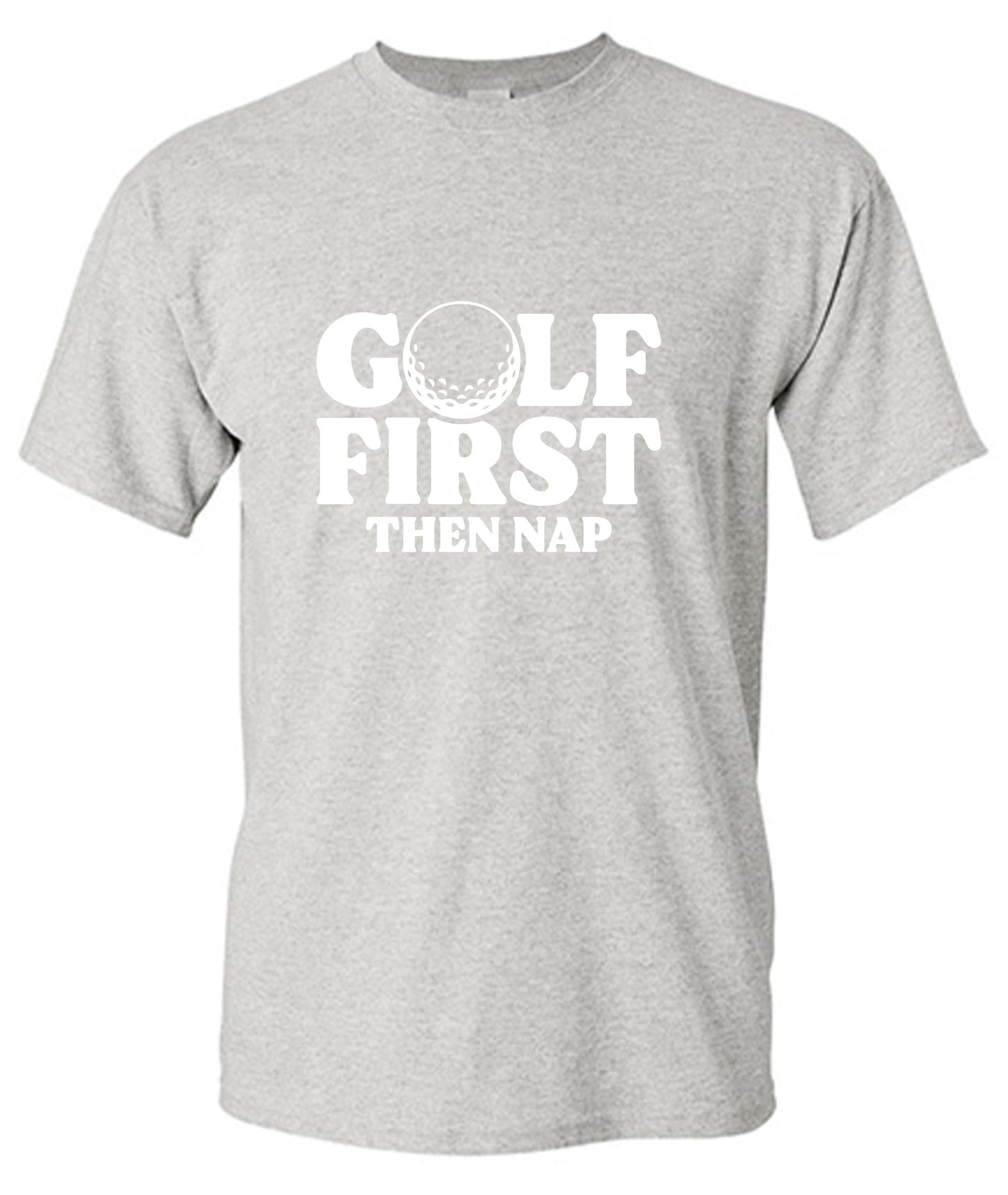 Funny T-Shirts design "Golf First Than Nap T-Shirt"