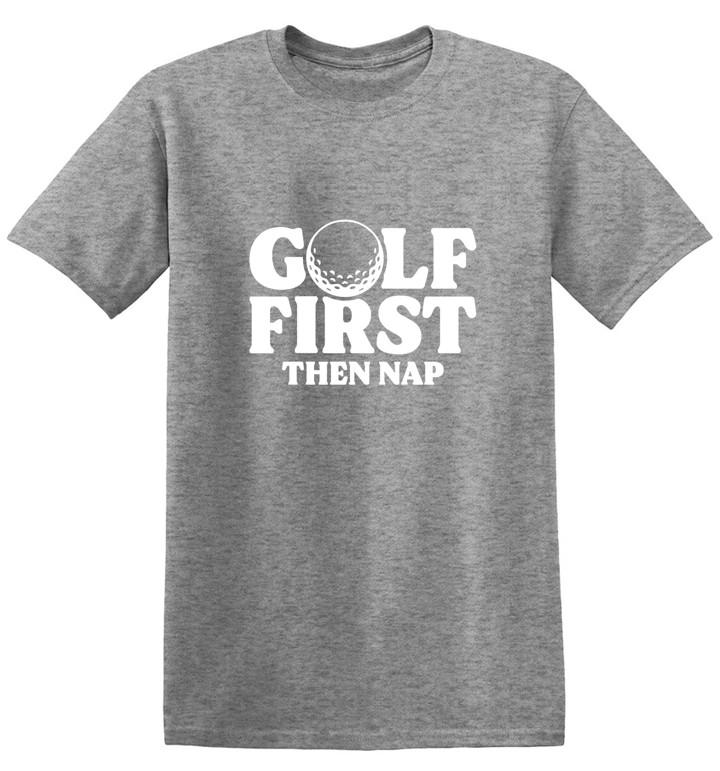 Funny T-Shirts design "Golf First Than Nap T-Shirt"