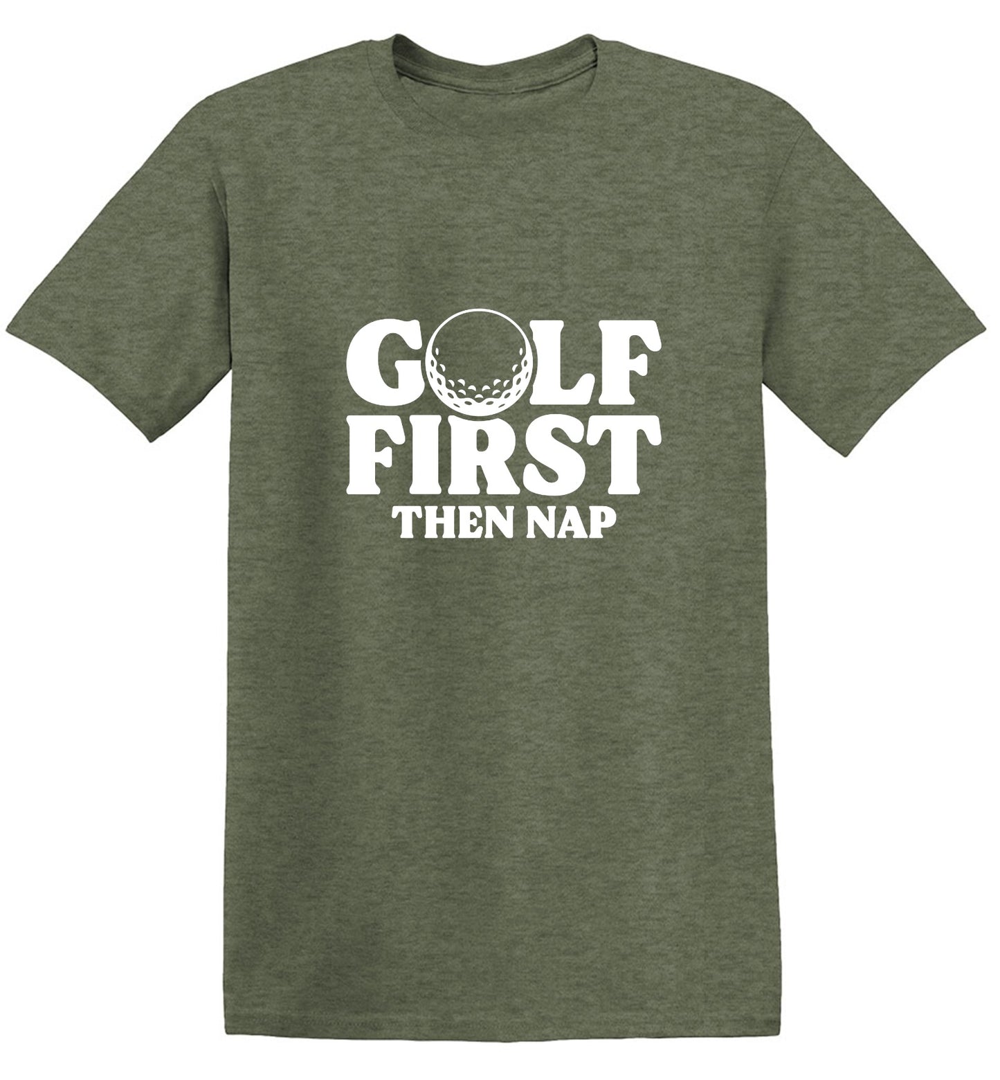 Funny T-Shirts design "Golf First Than Nap T-Shirt"