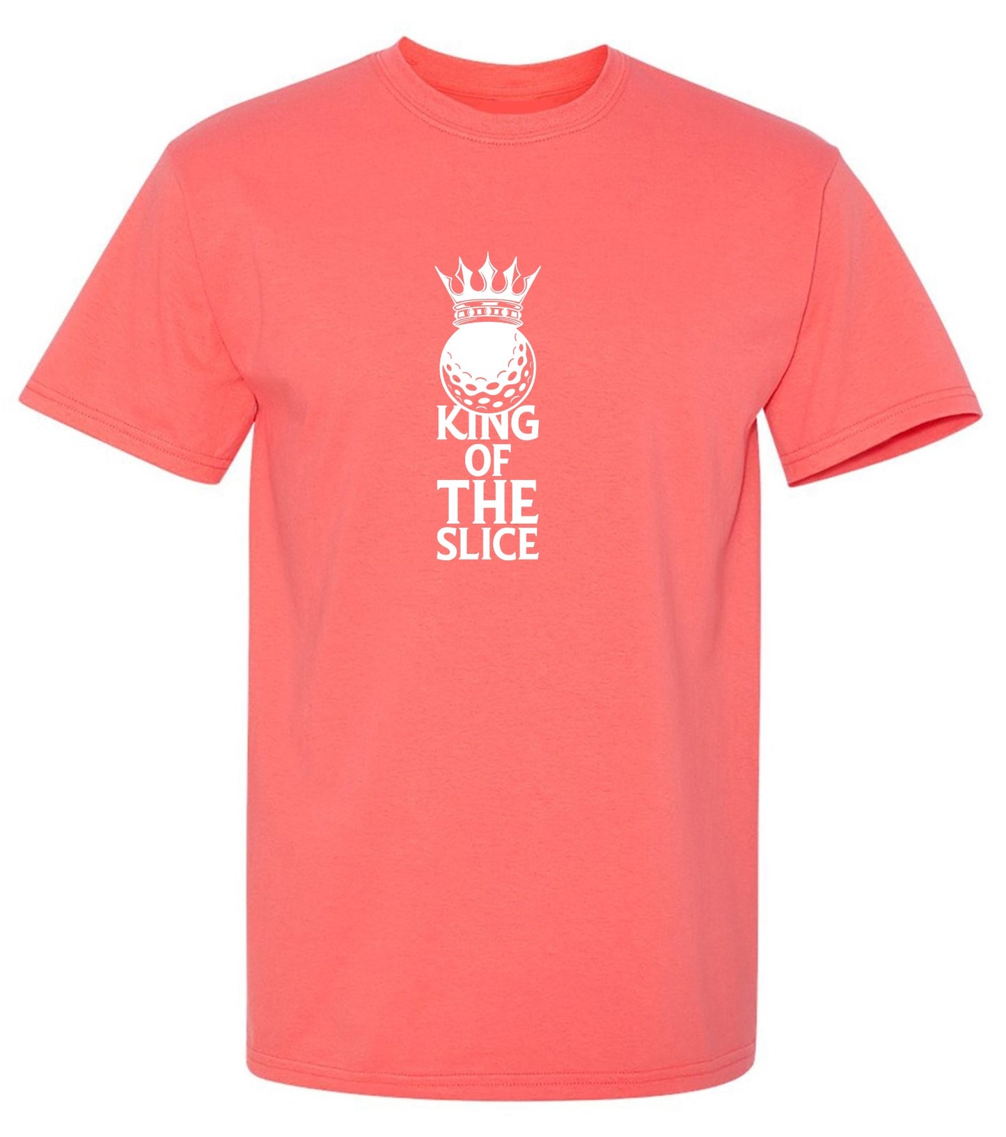 Funny T-Shirts design "King of The Slice, Golfer T Shirt for Men"