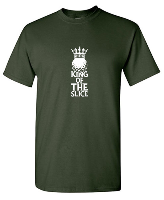 Funny T-Shirts design "King of The Slice, Golfer T Shirt for Men"