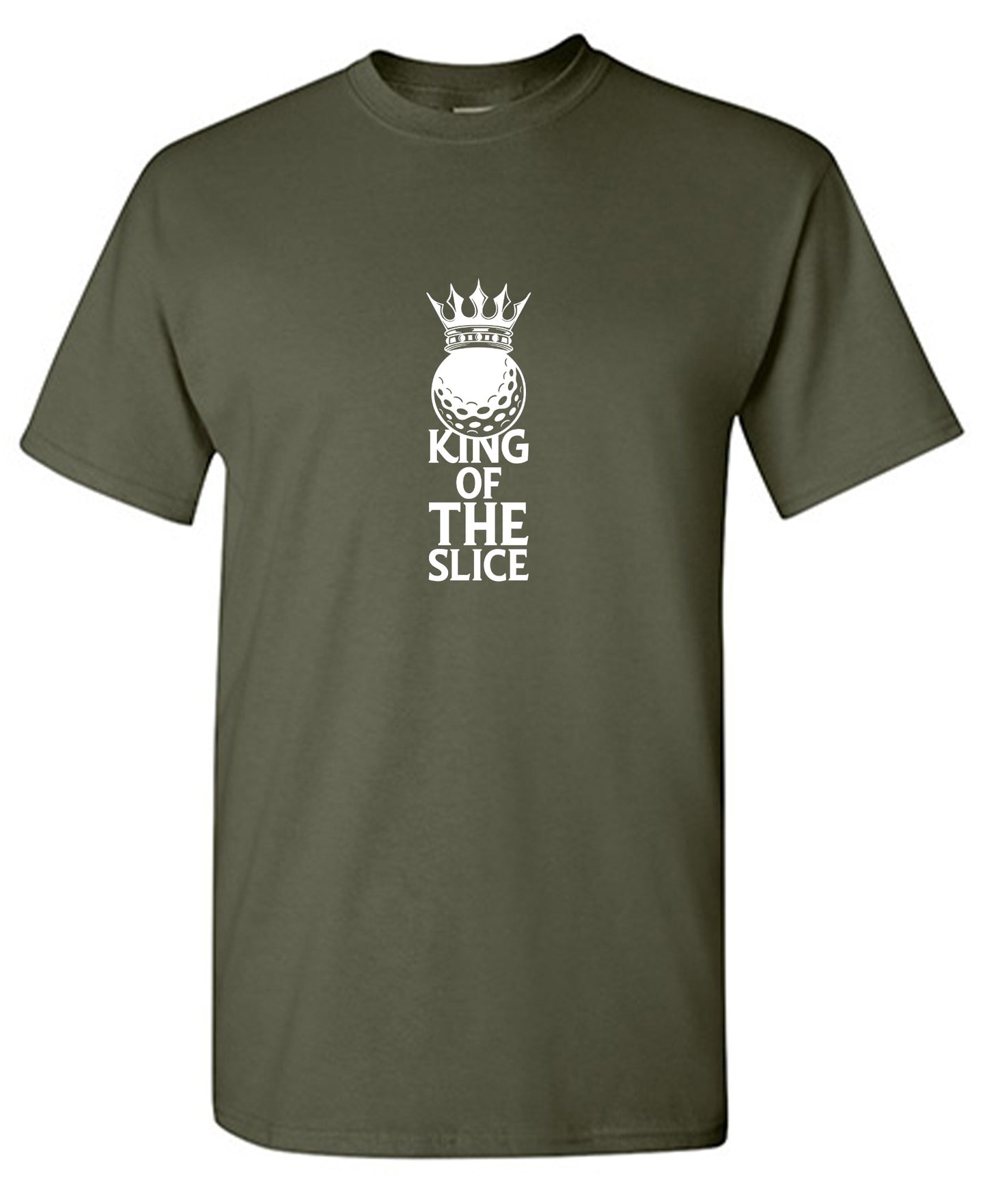 Funny T-Shirts design "King of The Slice, Golfer T Shirt for Men"