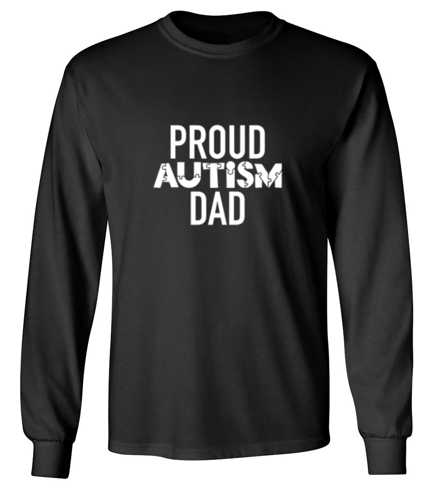 Funny T-Shirts design "Proud Autism Dad"