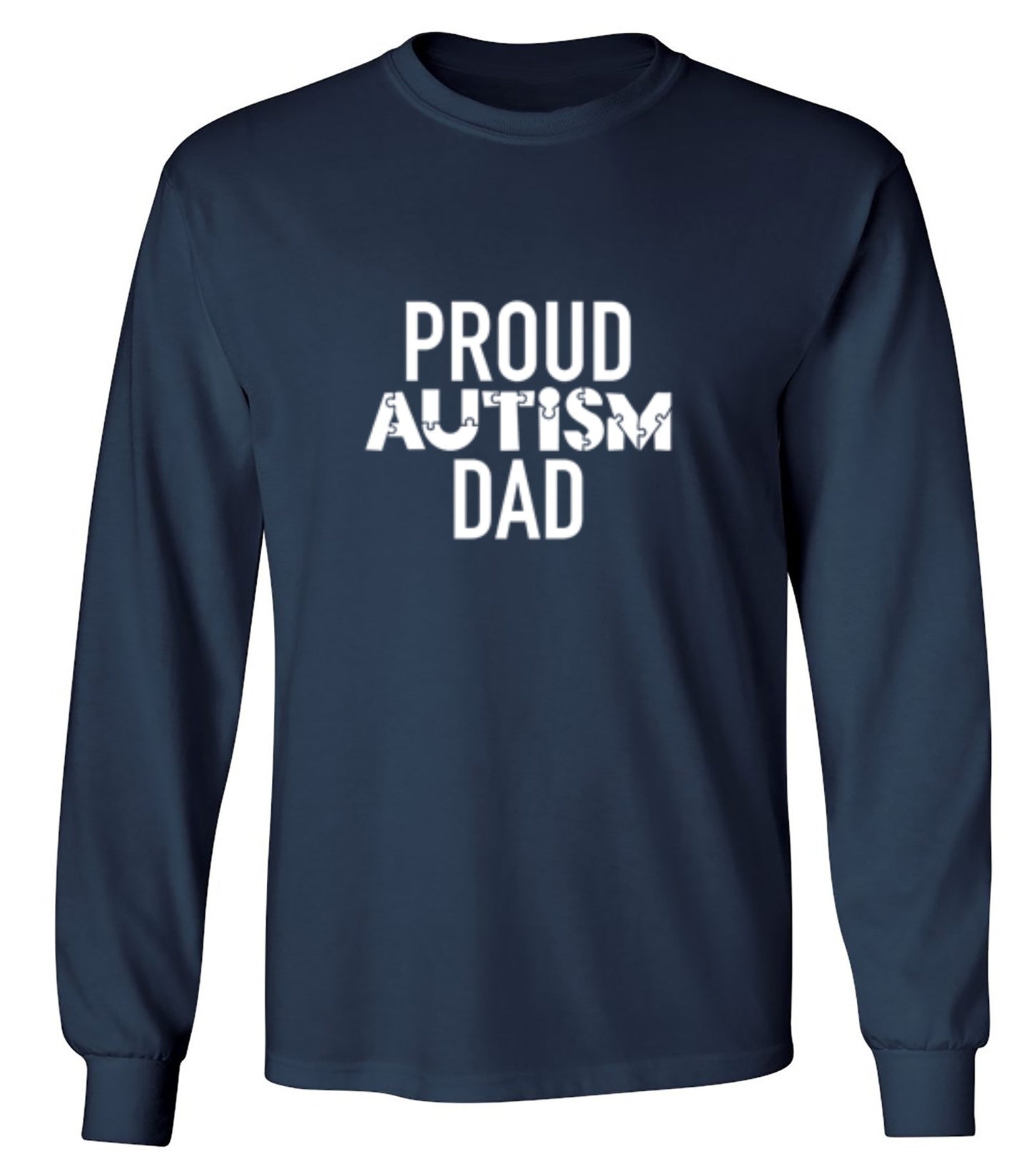 Funny T-Shirts design "Proud Autism Dad"