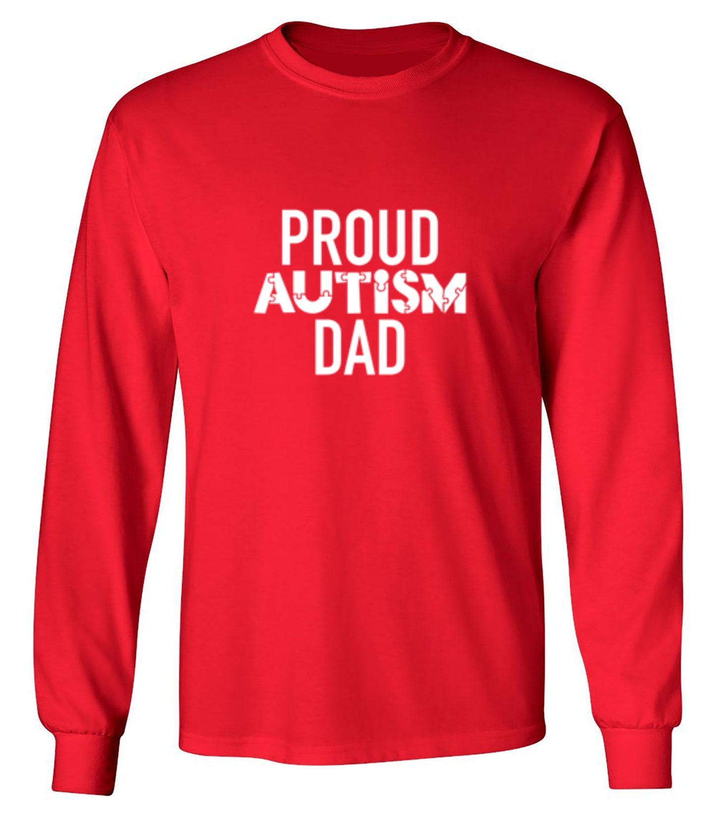 Funny T-Shirts design "Proud Autism Dad"