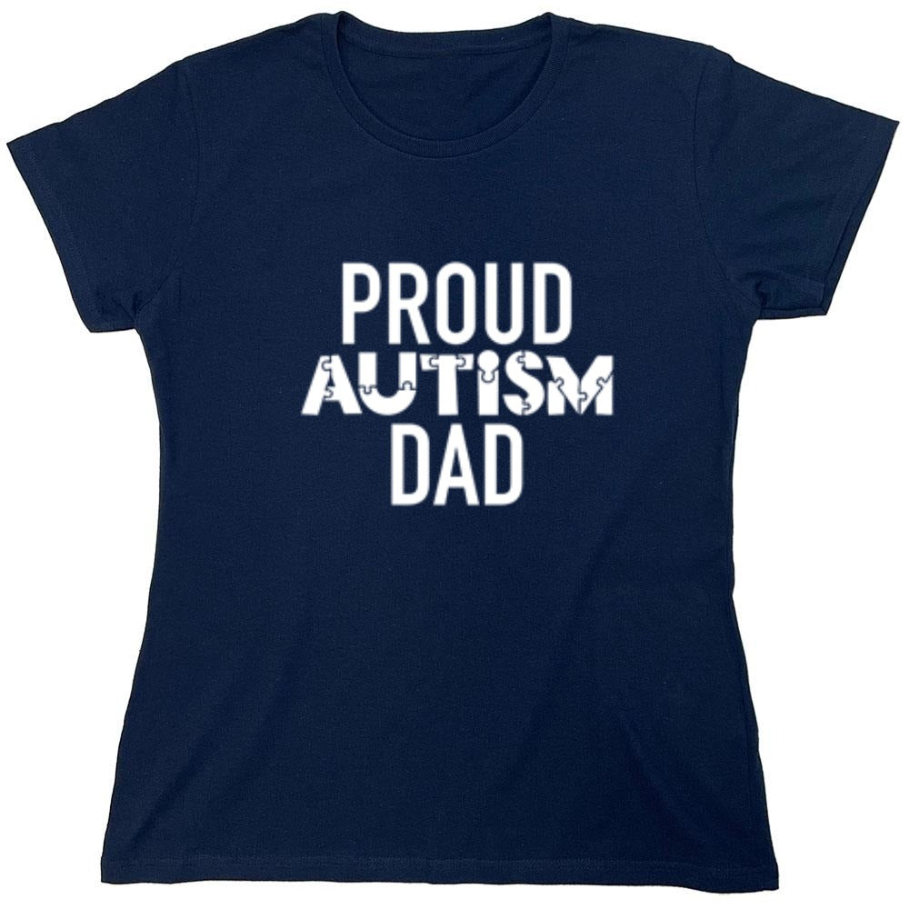 Funny T-Shirts design "Proud Autism Dad"