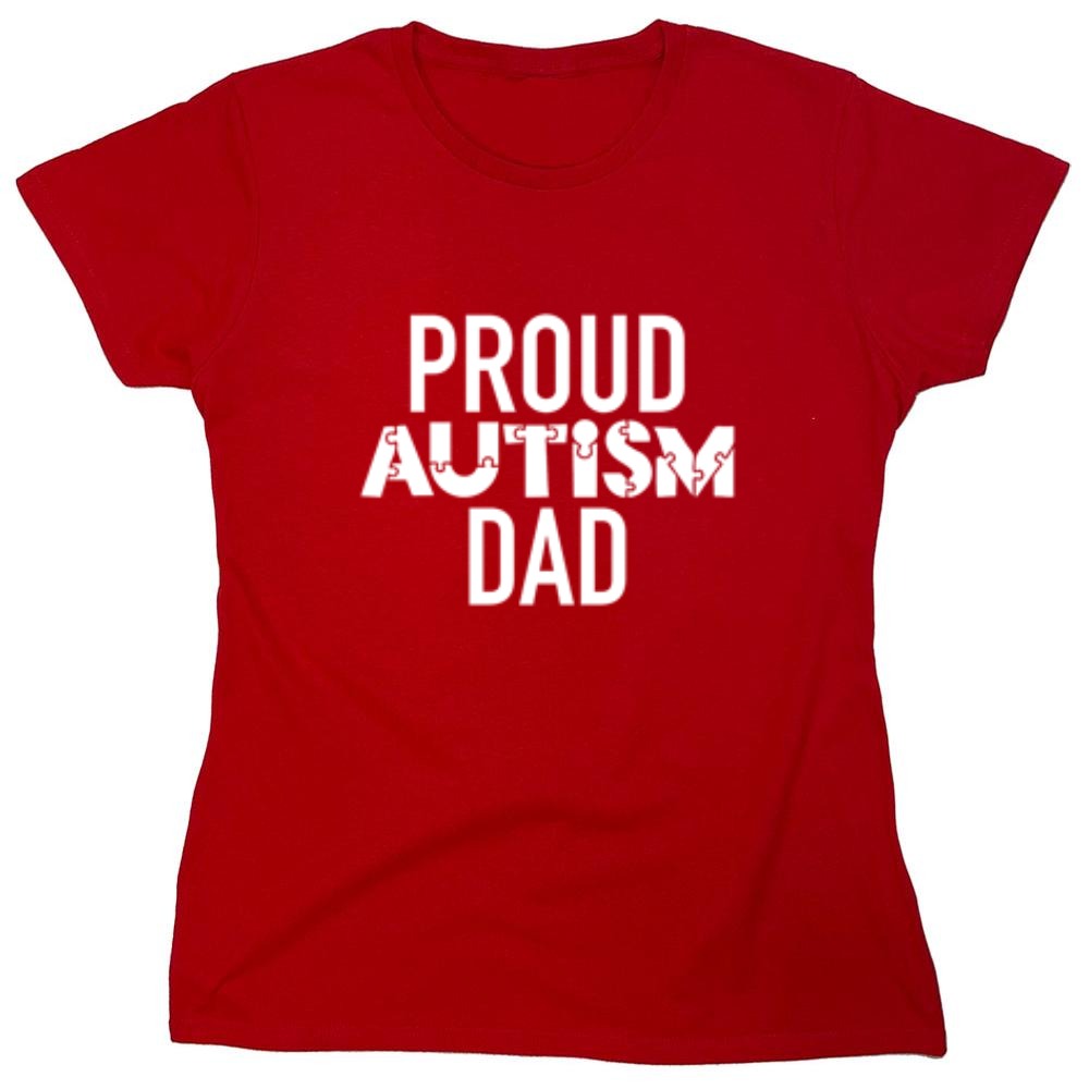 Funny T-Shirts design "Proud Autism Dad"